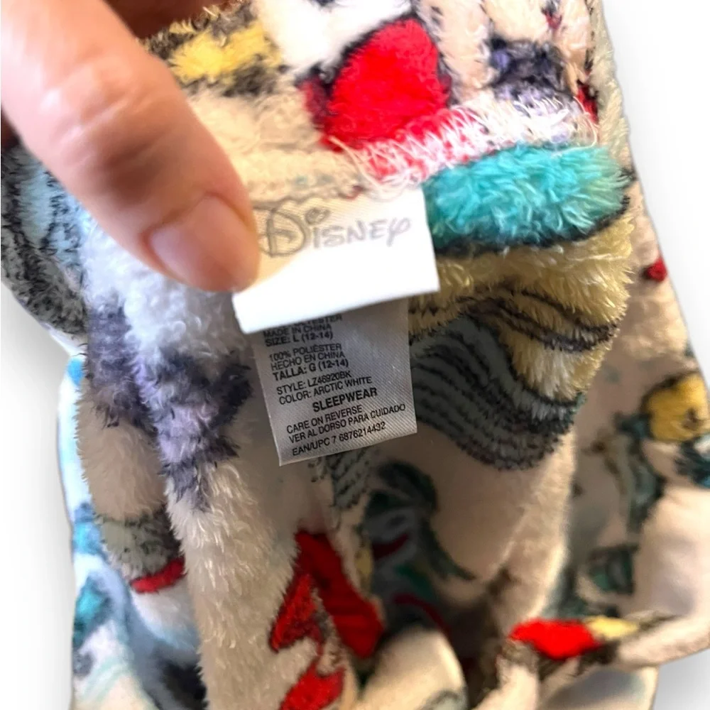 Disney Ariel Little Mermaid Fleece Pajama Pants Girls L 12-14 / Womens XS